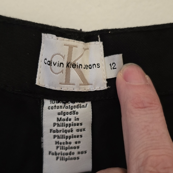 Vintage Y2K Calvin Klein Jeans Chino Cuff Short 12 Deadstock - Picture 4 of 5